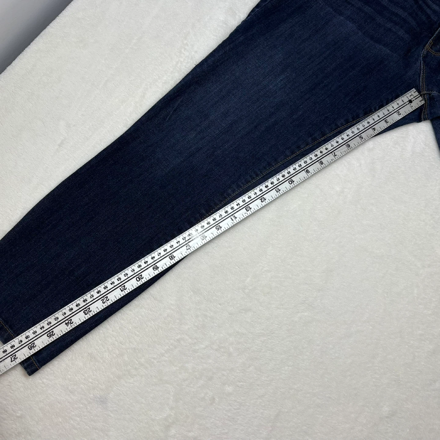 R Jeans Dark Wash Mid Rise Skinny Stretch Denim Jeans Sz 31 - photo 4