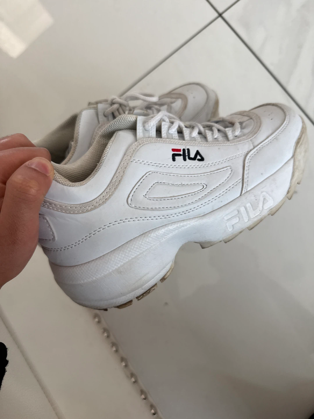 White Fila Sneakers