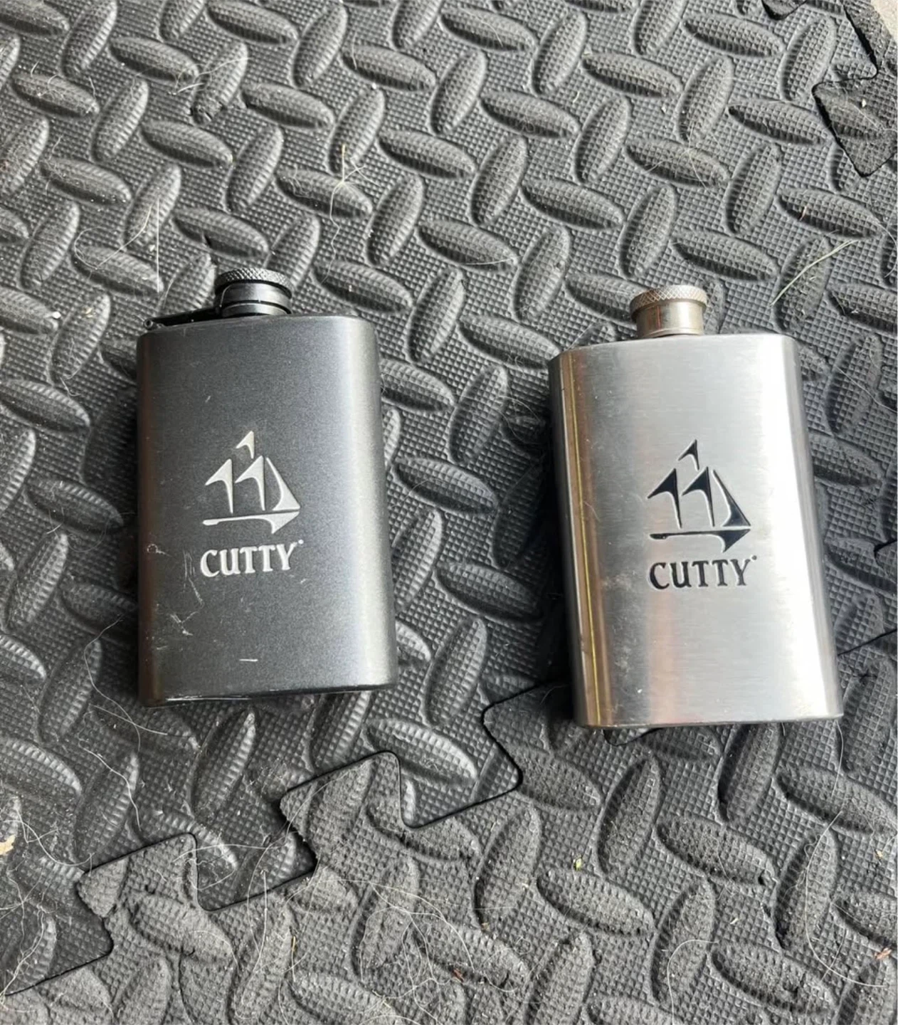 Cutty Stainless Steel 5 oz Flask (Set of 2)