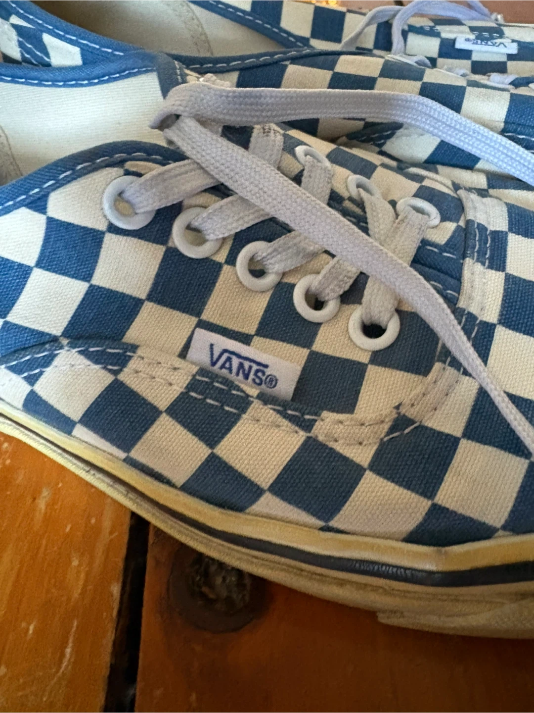 Vans Style 44 Blue Checkerboard Sneakers - Men's 11 - photo 2