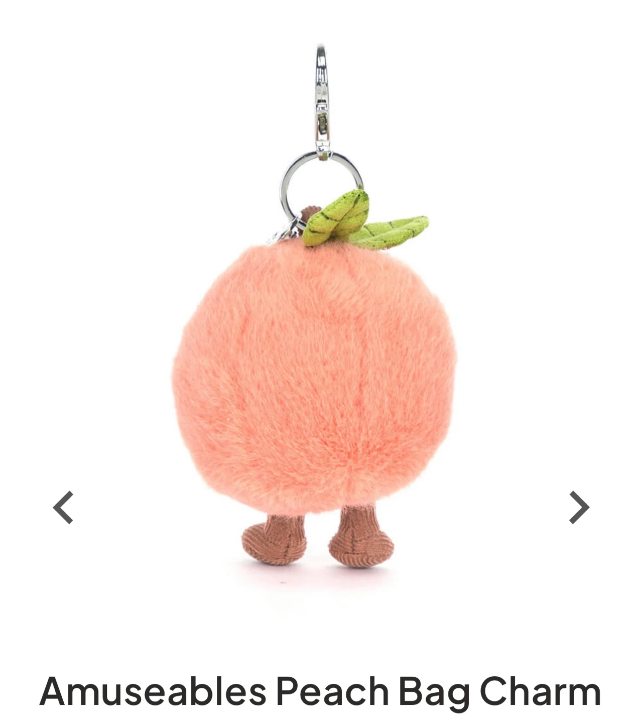 Jellycat Amuseables Peach Bag Charm - photo 4