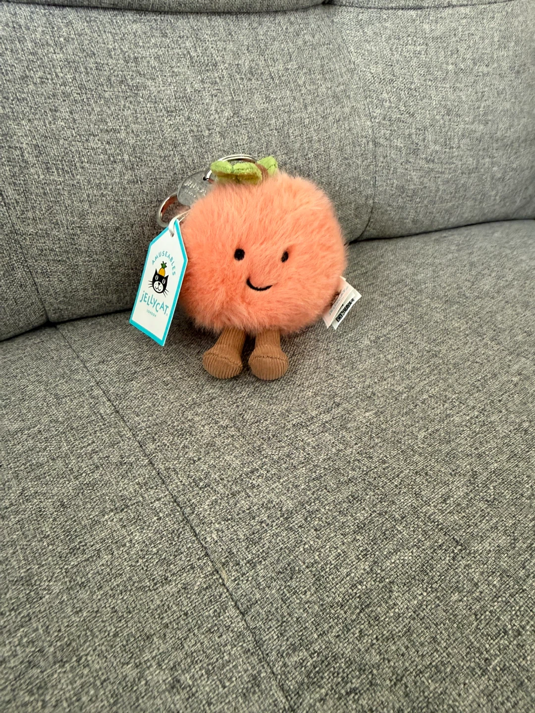 Jellycat Amuseables Peach Bag Charm