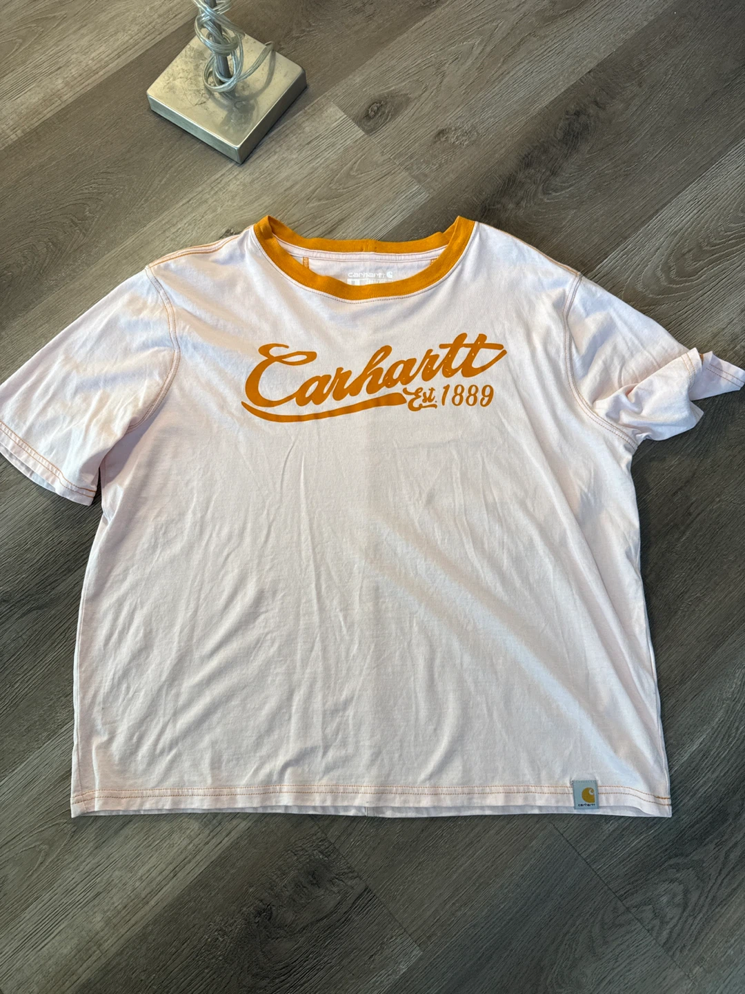 Carhartt Est. 1889 Pink T-Shirt - Size Medium