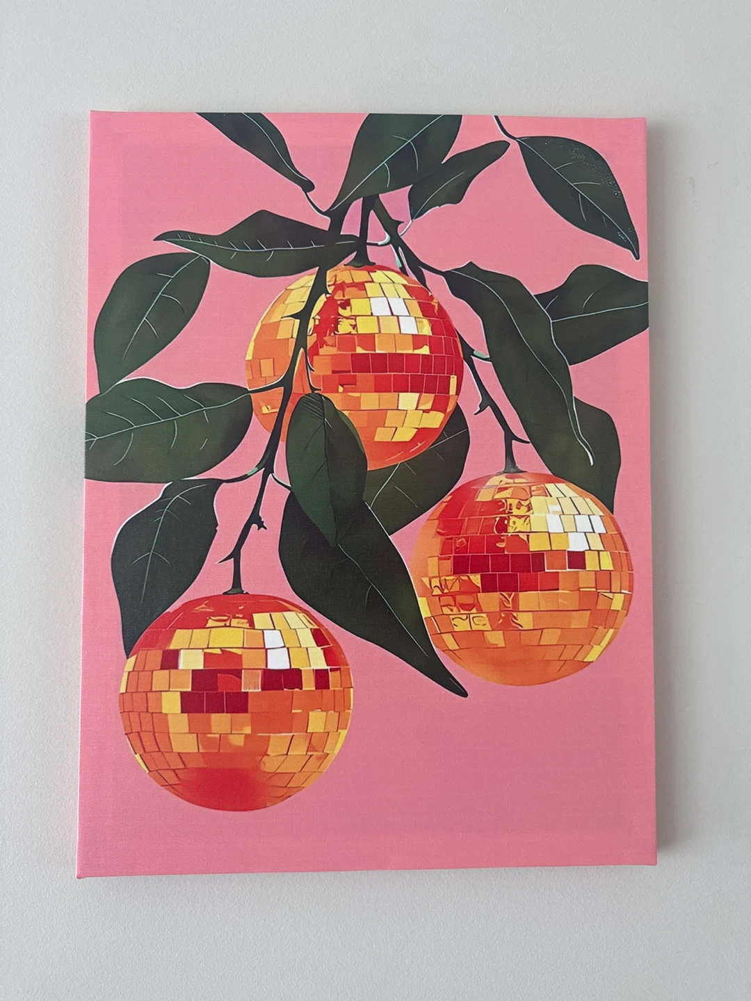 Canvas Print - Disco Ball Oranges