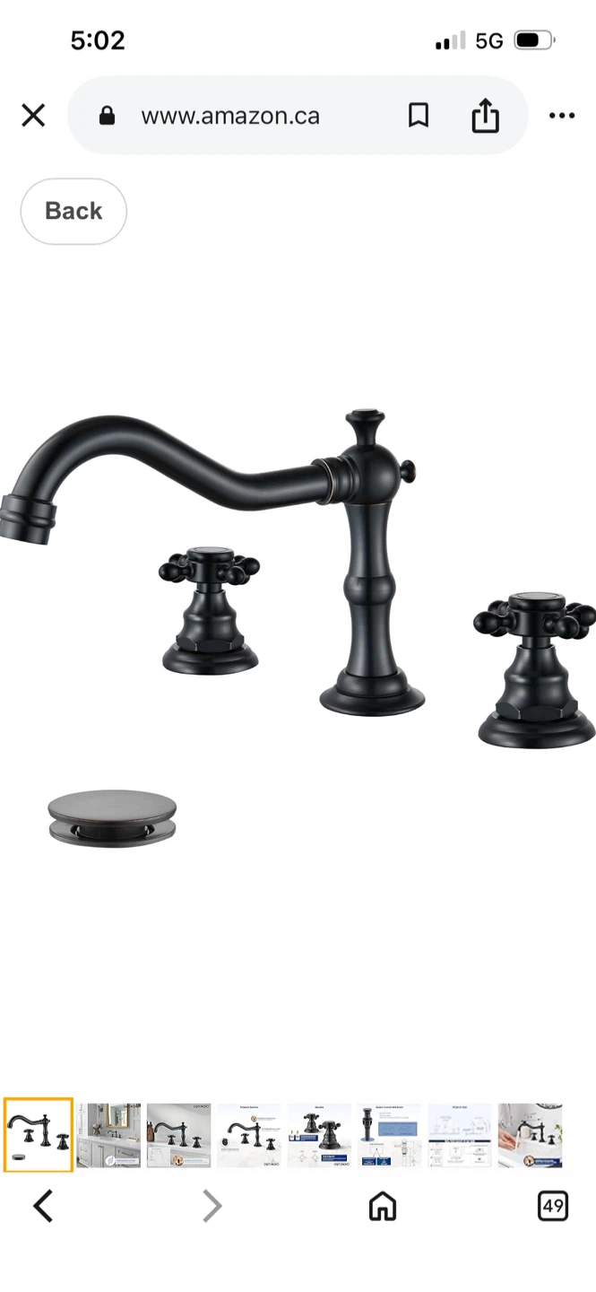 New GOTONОВО Oil Rubbed Bronze Widespread Bathroom Faucet