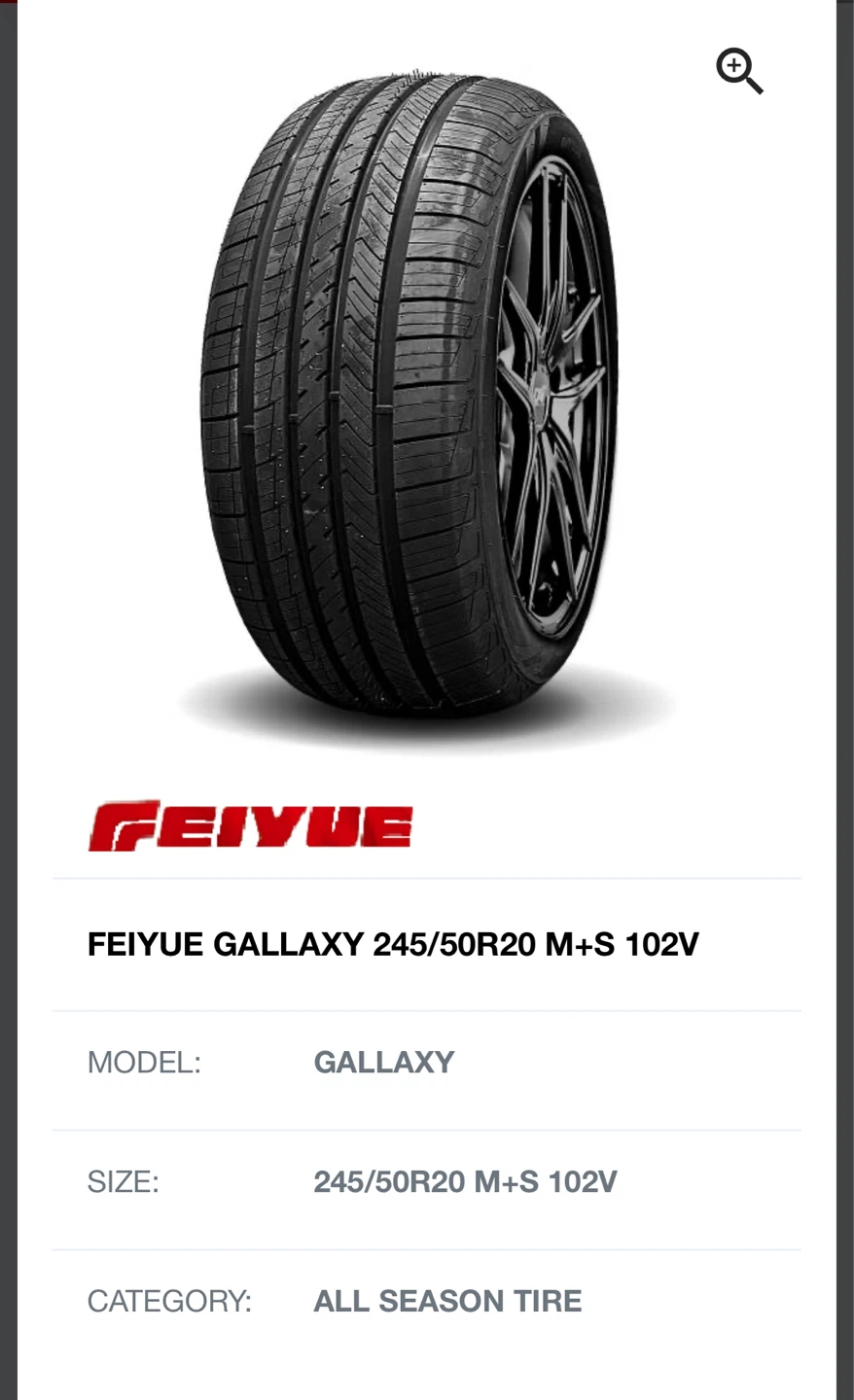 FEIYUE GALLAXY 245/50R20 M+S 102V All Season Tire