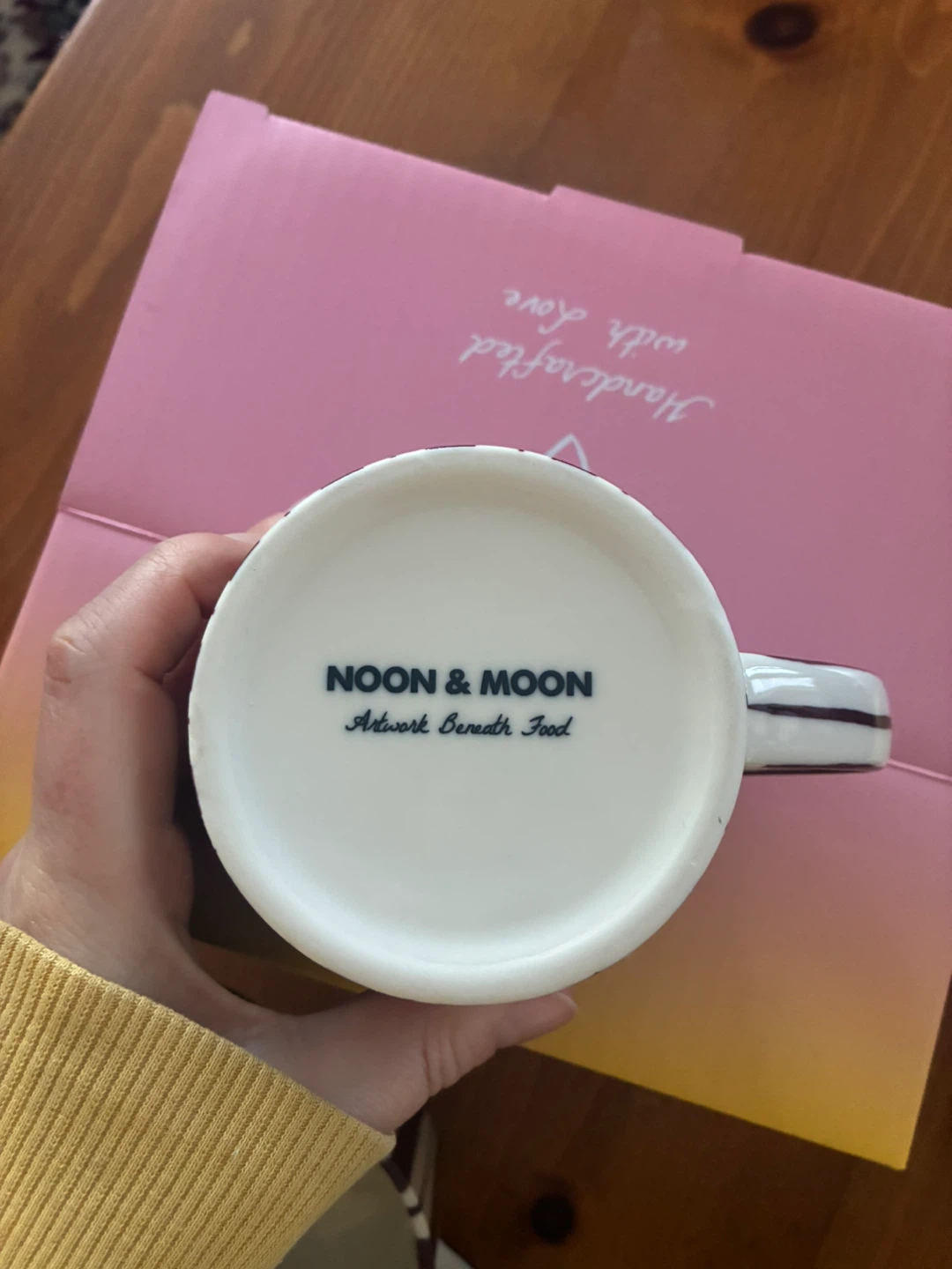 Noon & Moon Set of 2 Cherry Lacquer Mugs - photo 4