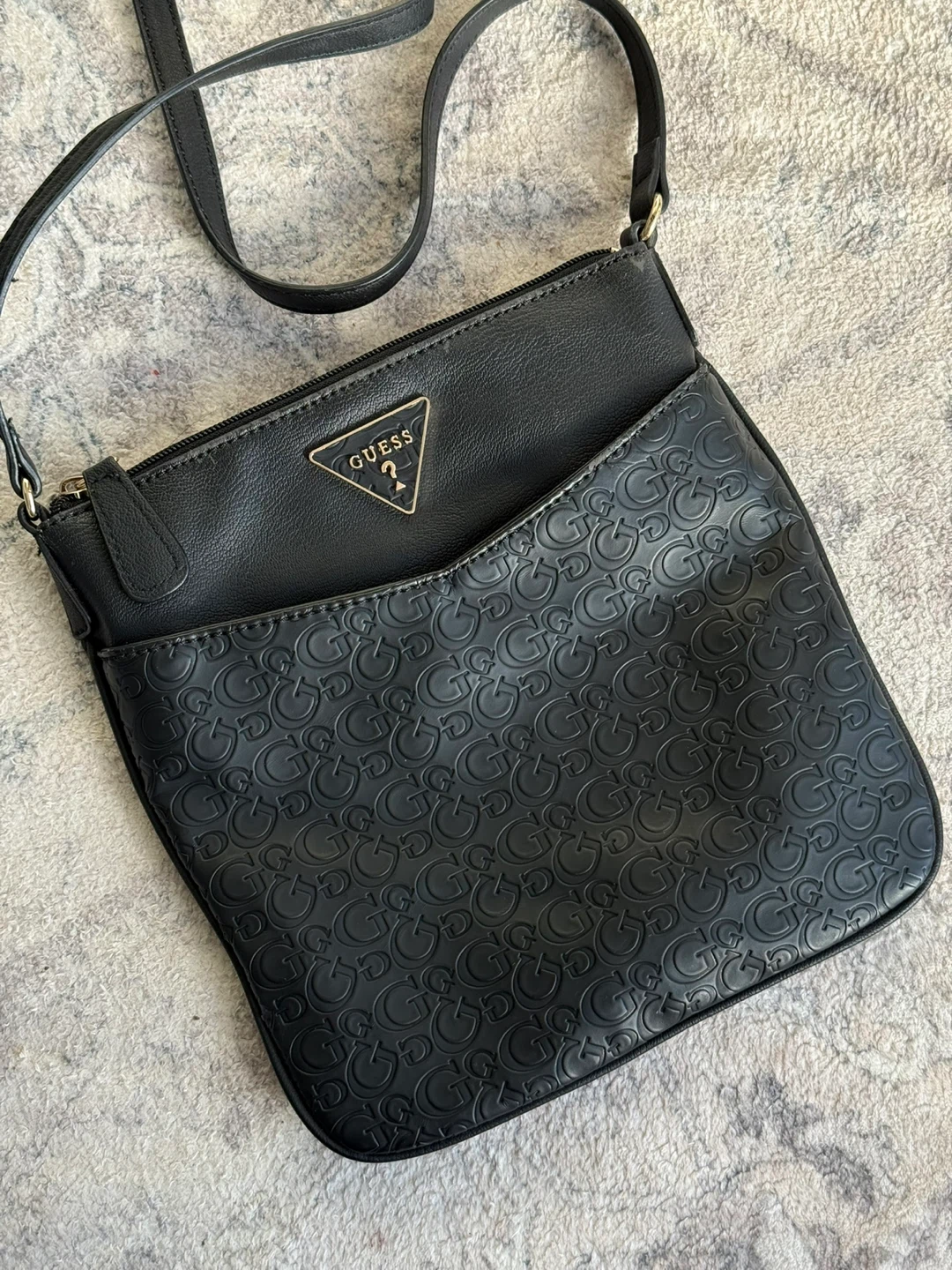 Guess Black Crossbody Bag with Pouch - photo 2
