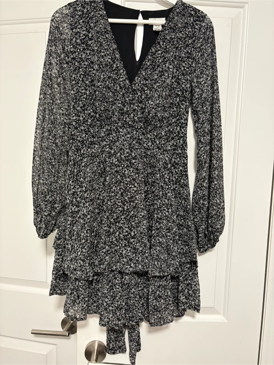 Floral Tiered Mini Dress - M