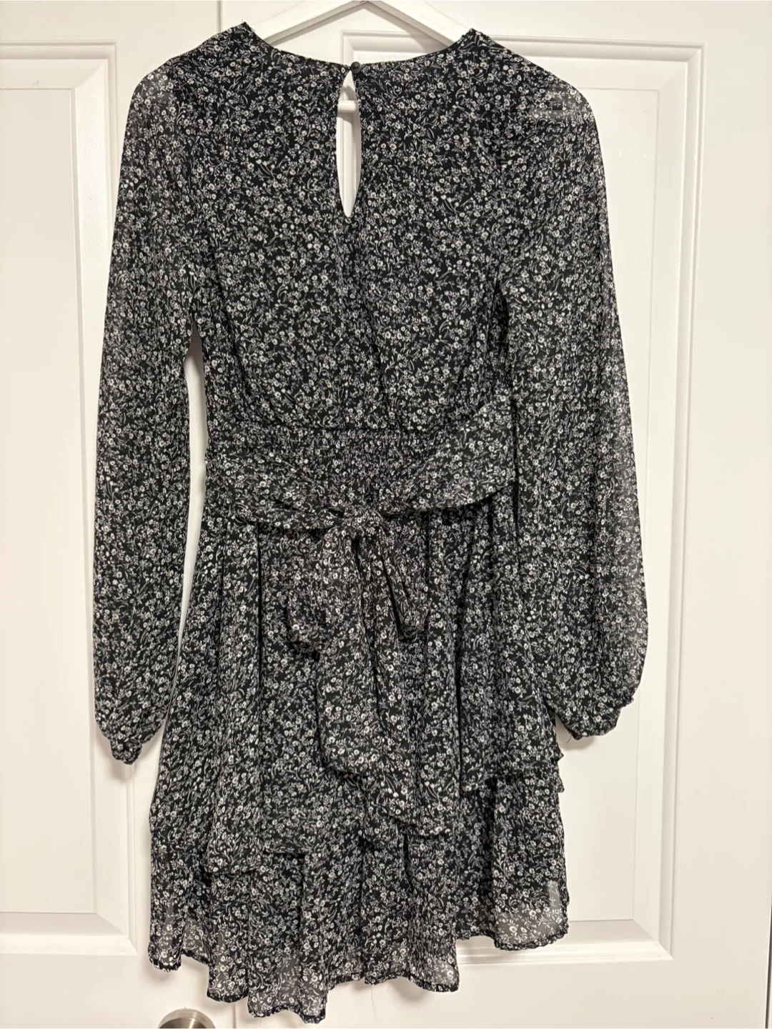 Floral Tiered Mini Dress - M - photo 4