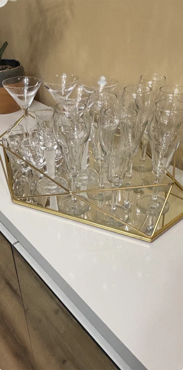 Assorted Glassware Set - Martini, Shot, and Champagne Flutes - photo 2