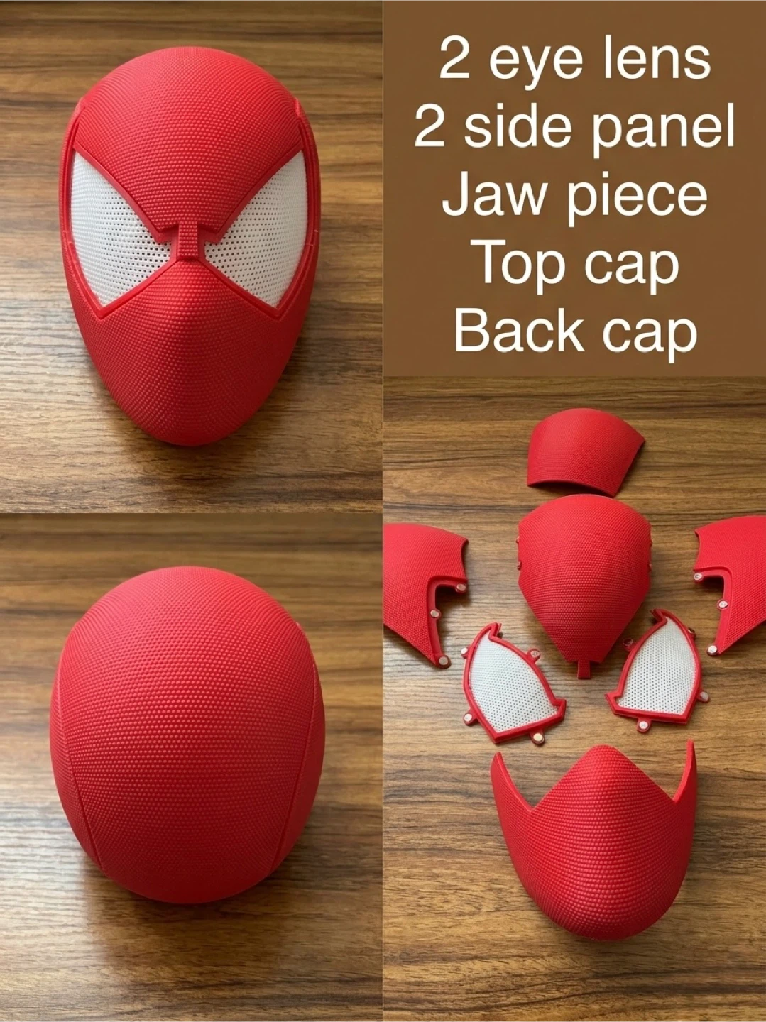 3D Printed Red Spider-Man Helmet – Magnetic Assembly! - photo 3