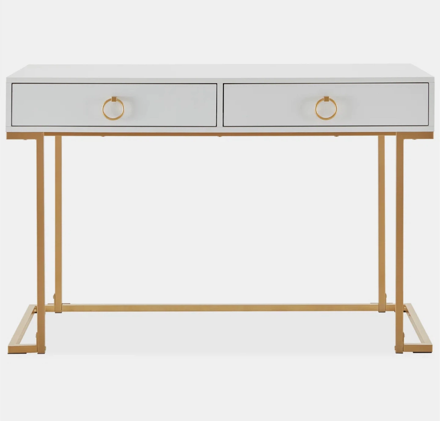 Stylish White and Gold Desk - photo 4