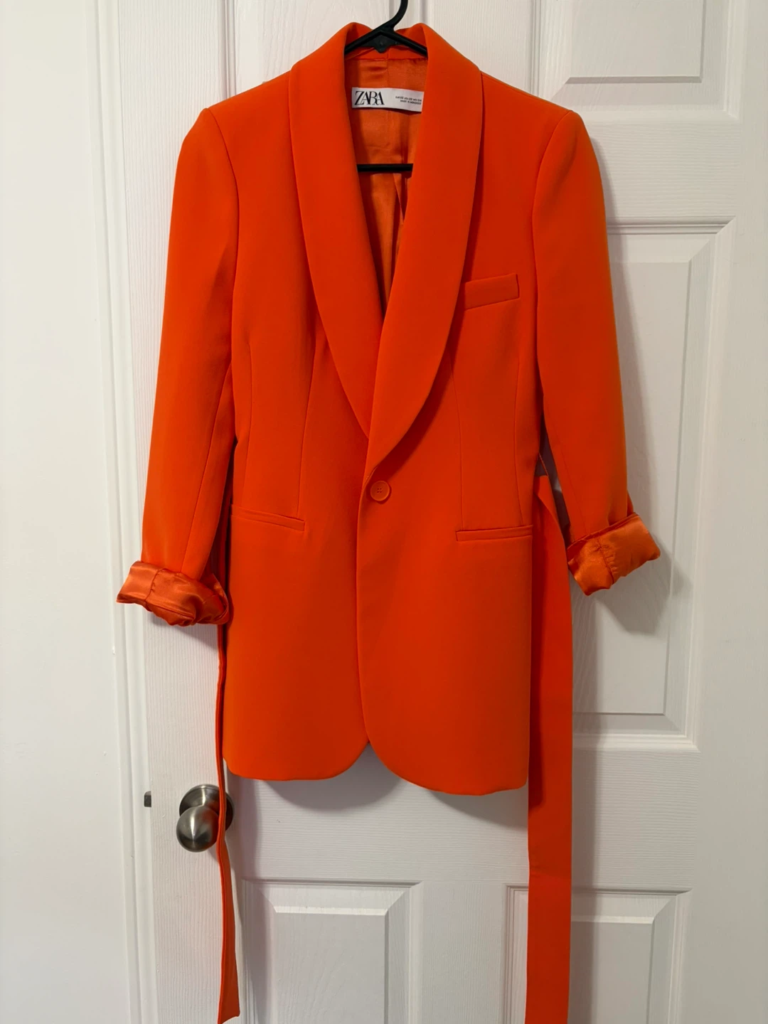 ZARA Orange Blazer XS