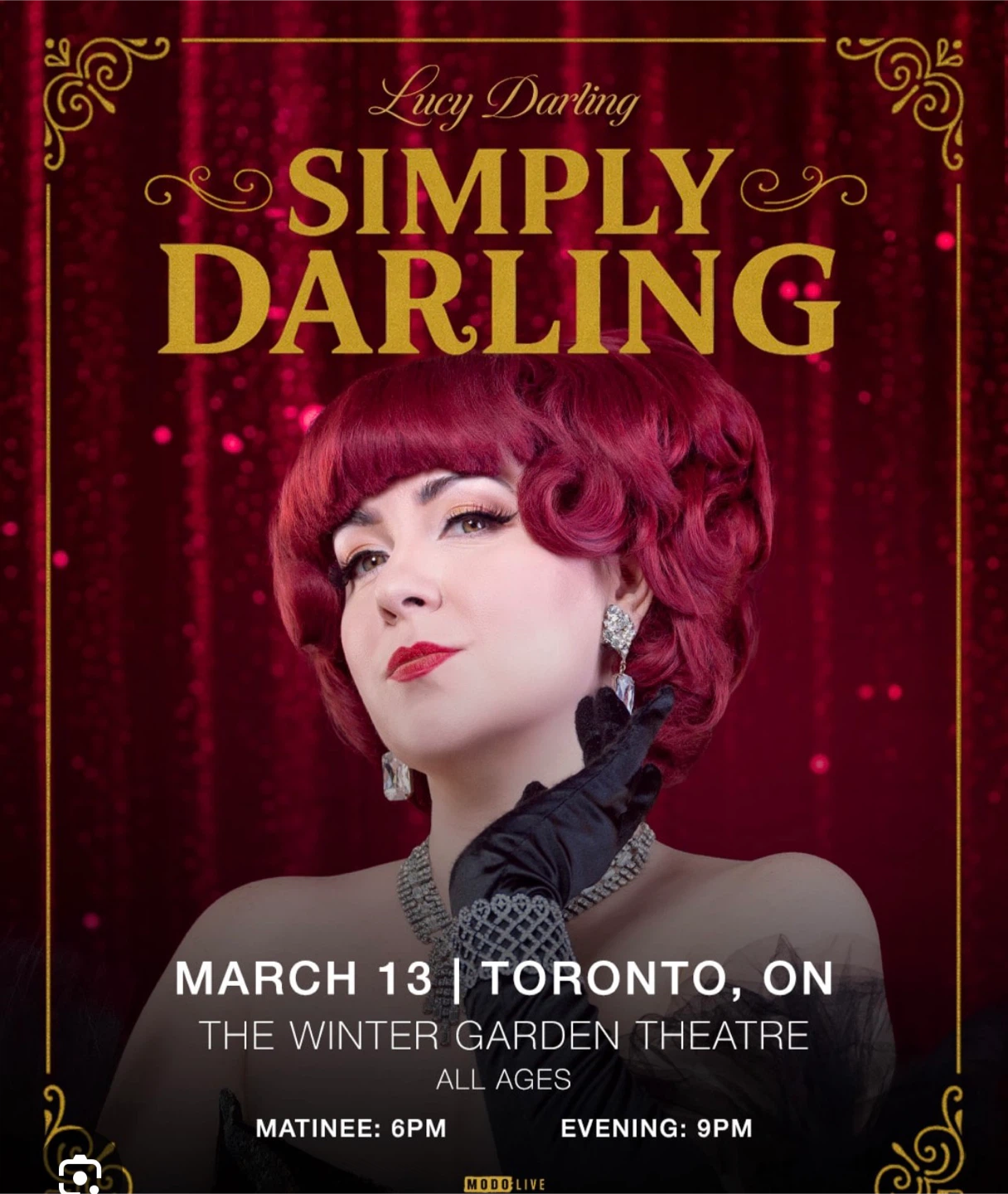 Lucy Darling Simply Darling Show Tickets - March 13 Toronto