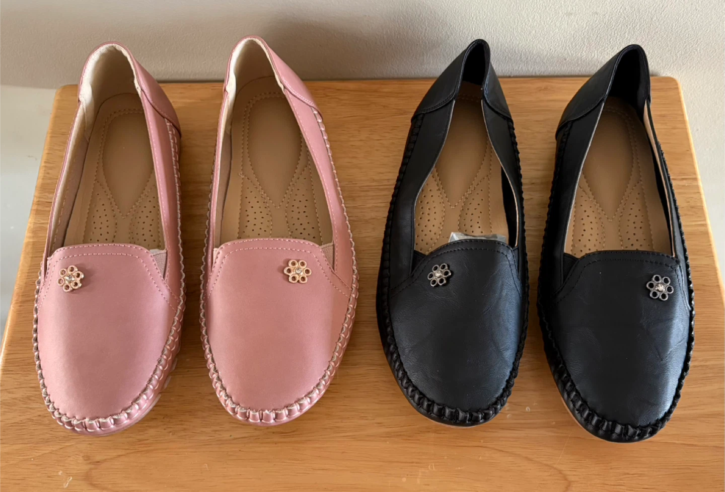 ✨✨Women's Slip-On Loafers - Pink and Black