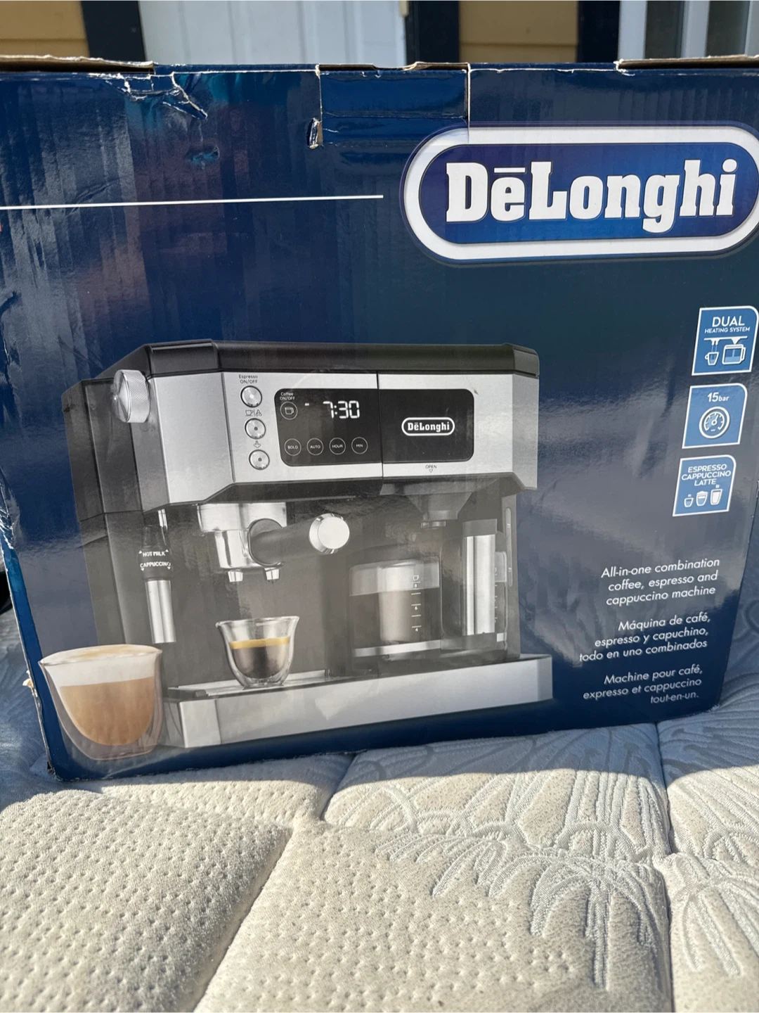 DeLonghi All-in-one Combination Coffee Machine.