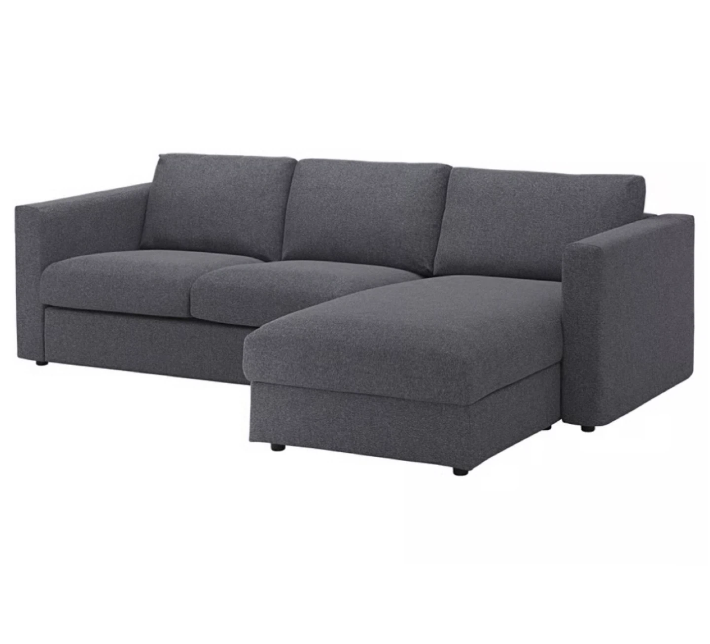 Grey Sectional Sofa with Storage Chaise - photo 2