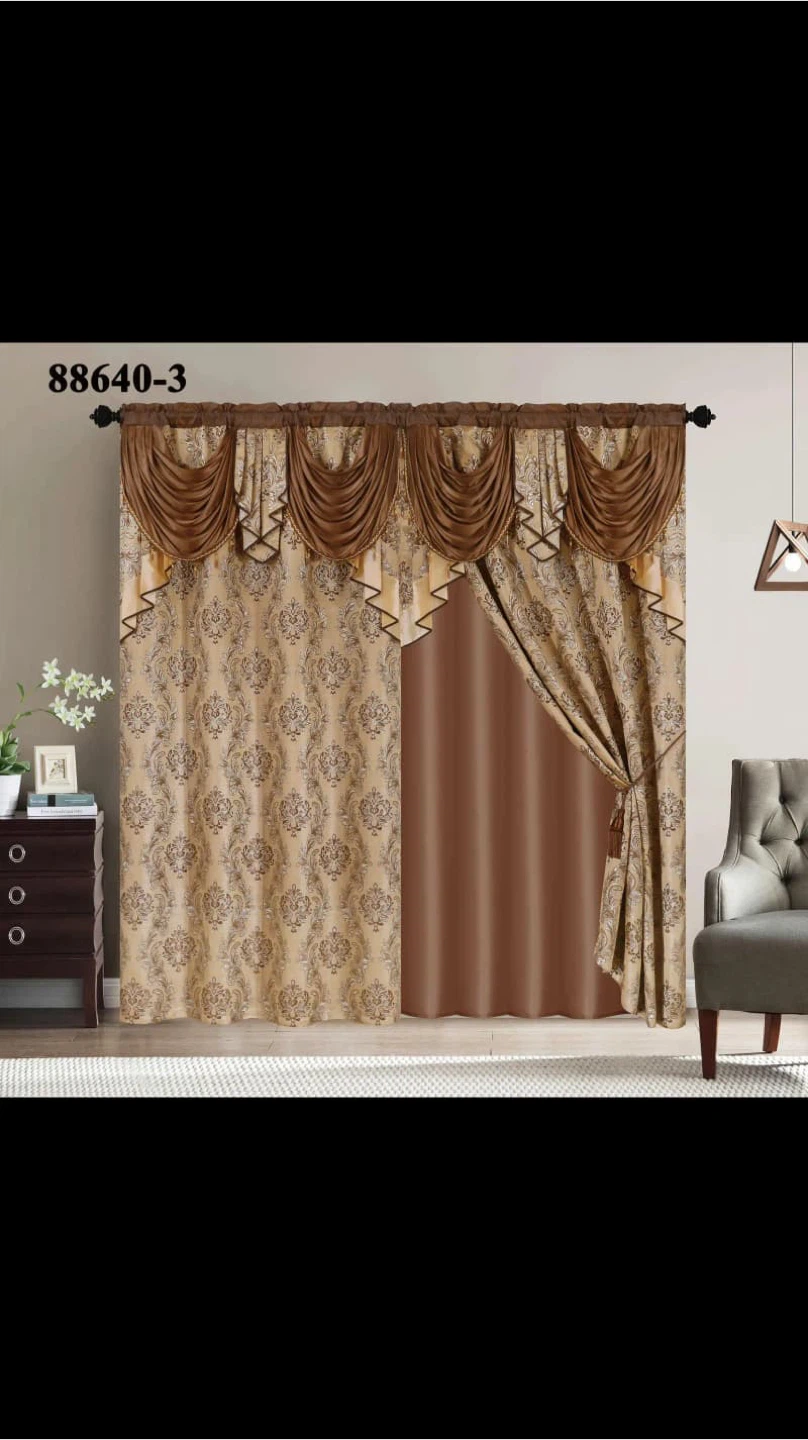 Luxury Amaryllis Curtains – New – Elegant Home Decor