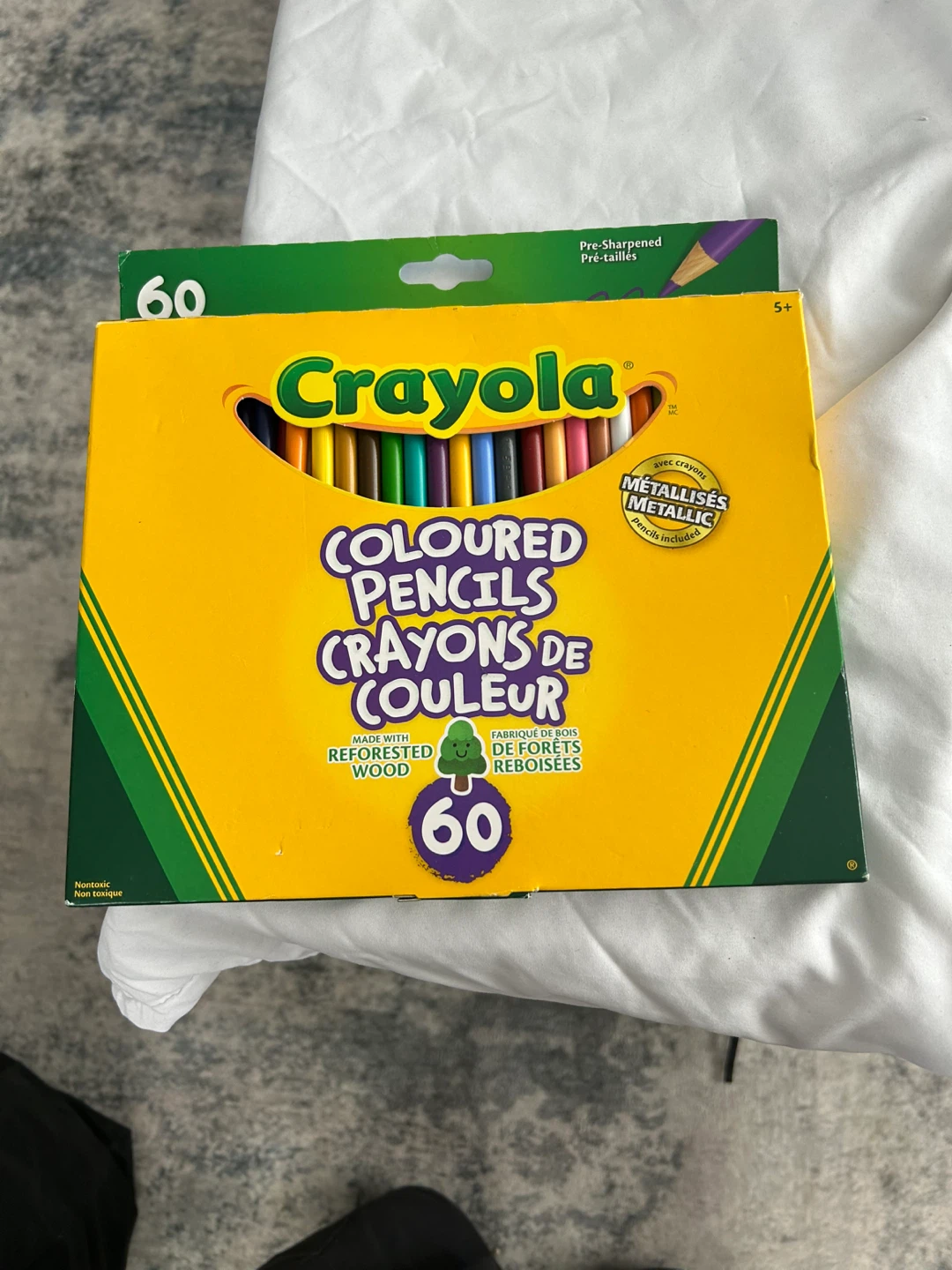 Crayola Coloured Pencils - 60 Count, Pre-Sharpened