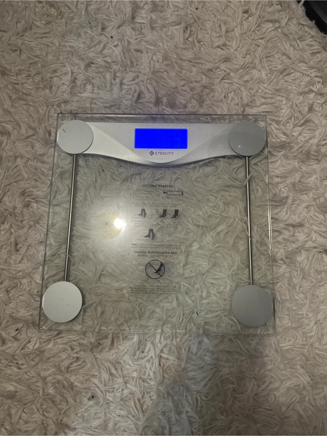 Etercity Digital Glass Body Fat Scale