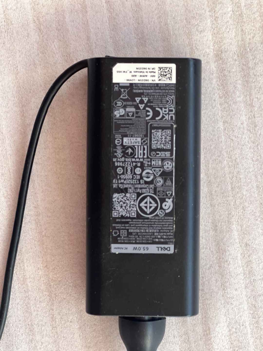 Dell 65W AC Adapter Laptop Charger