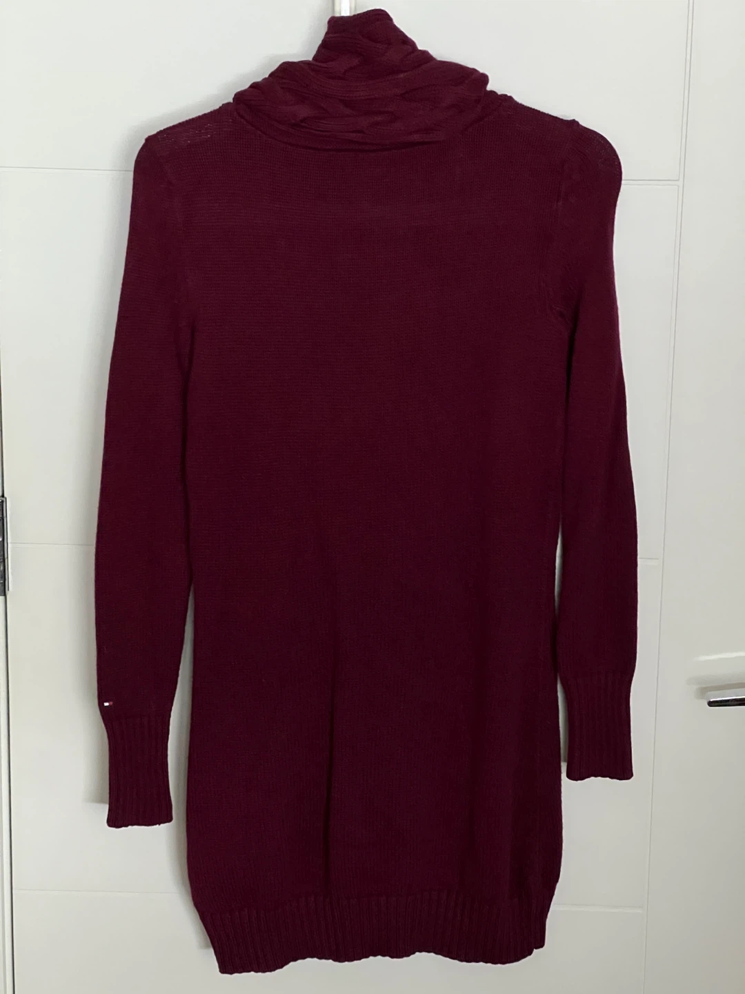 Tommy Hilfiger Burgundy Cowl Neck Sweater Dress - photo 2