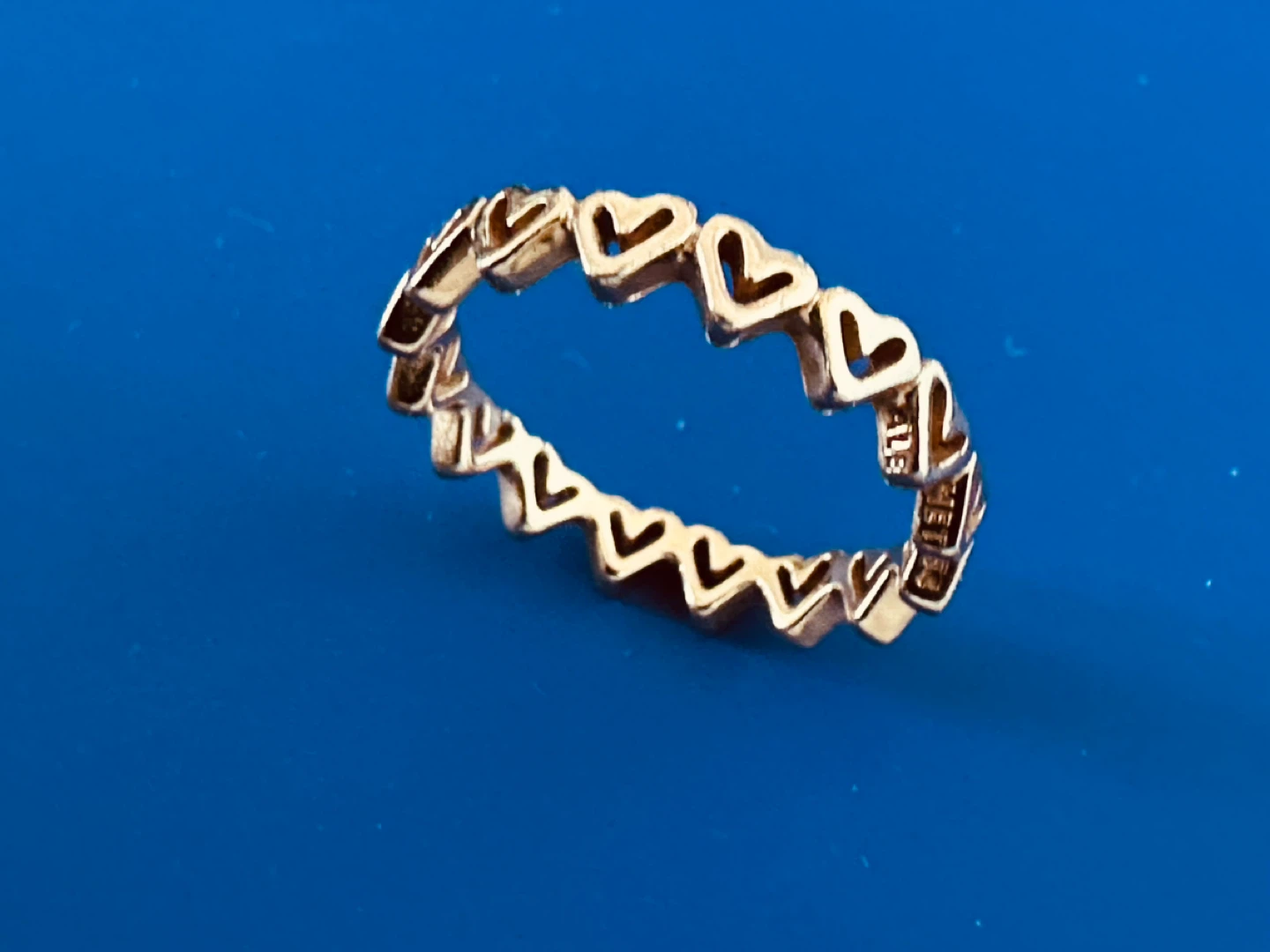 Pandora Rose Gold Freehand Hearts Ring size 7 - $40 - photo 2