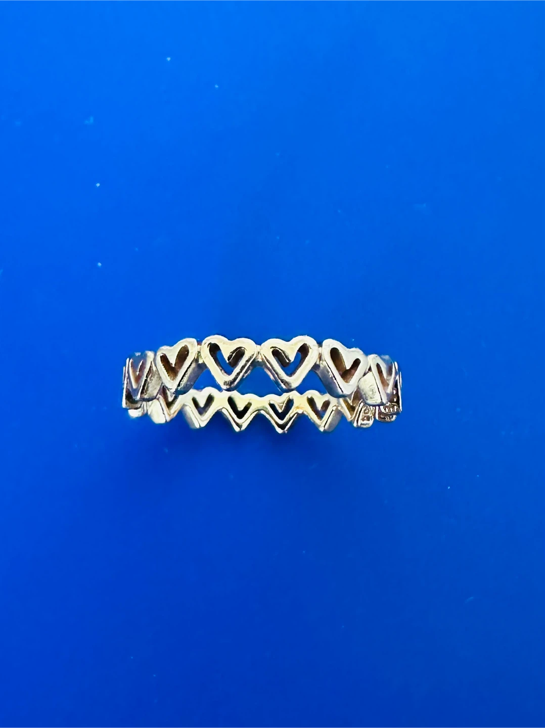 Pandora Rose Gold Freehand Hearts Ring size 7 - $40 - photo 4