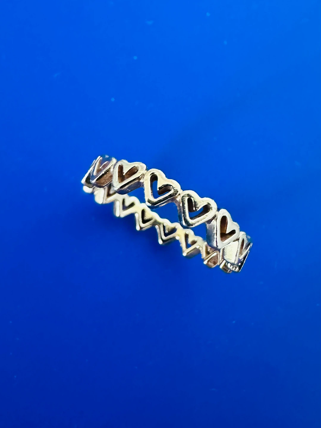 Pandora Rose Gold Freehand Hearts Ring size 7 - $40 - photo 3