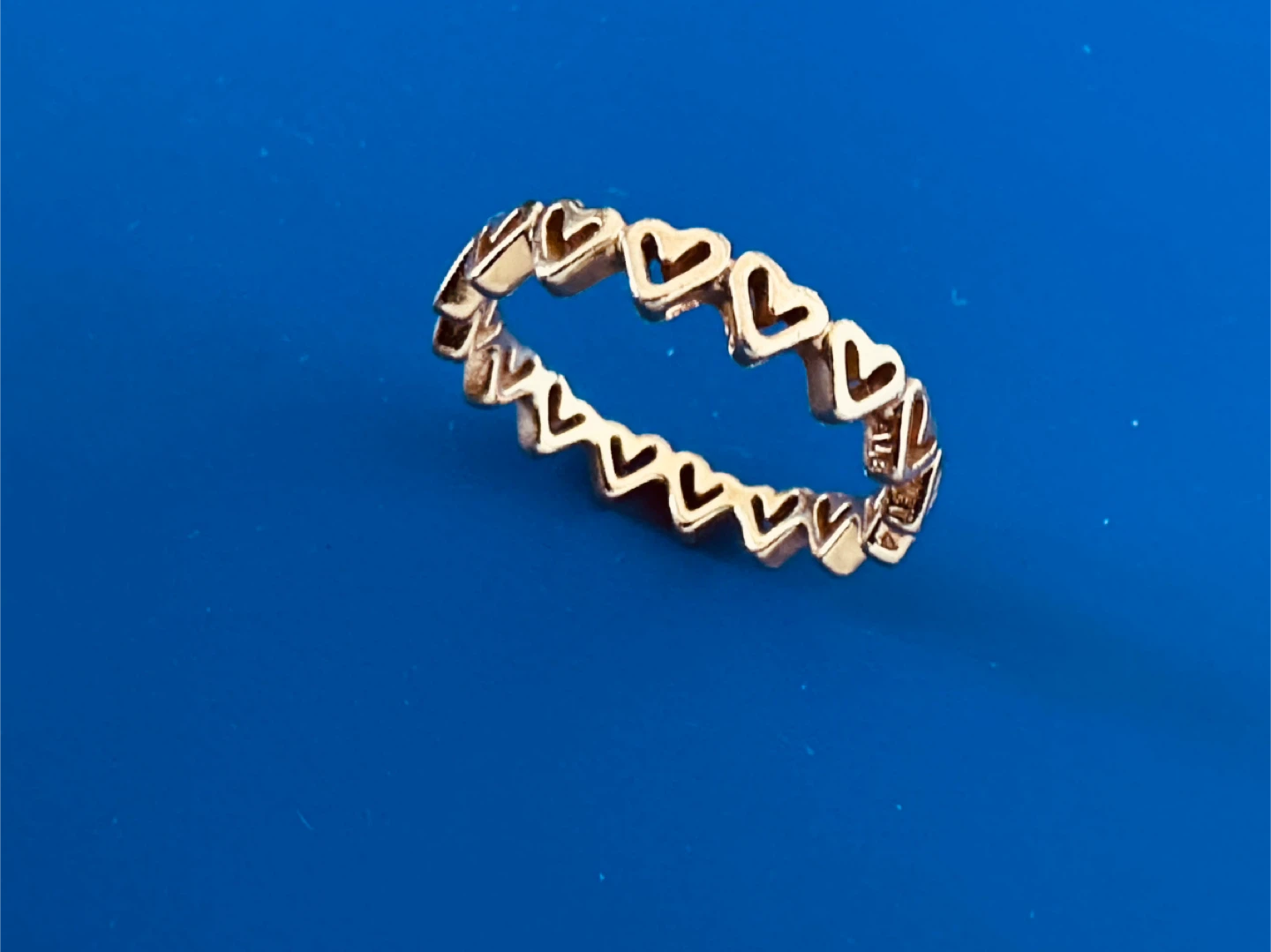 Pandora Rose Gold Freehand Hearts Ring size 7 - $40 - photo 5