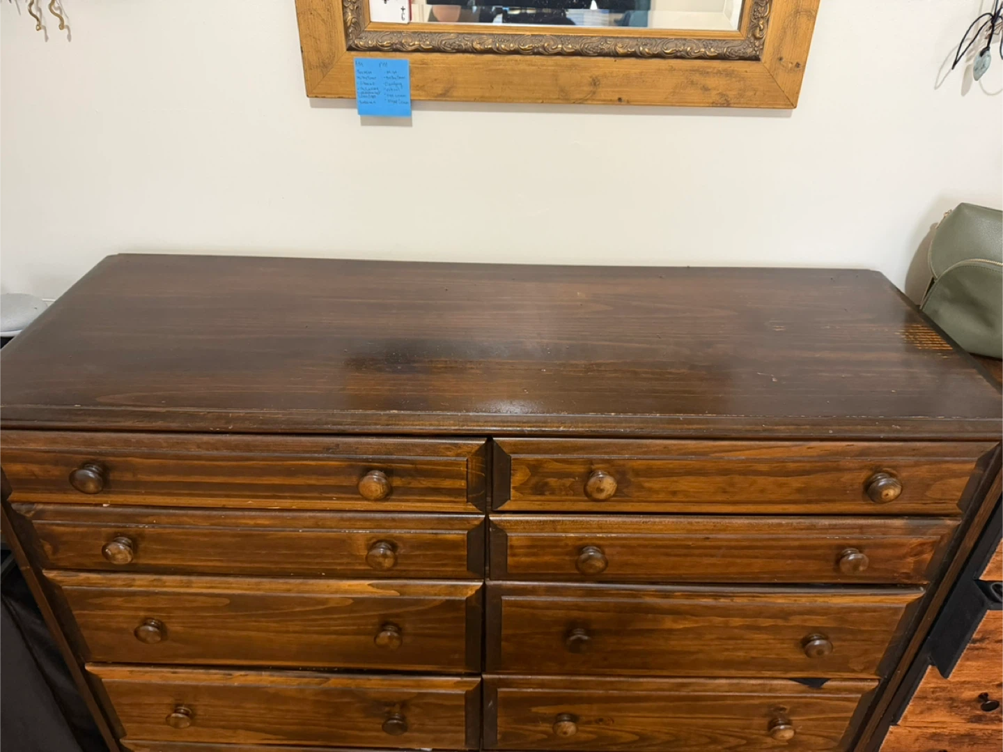 Wooden West Elm Dresser with 10 Drawers - photo 2