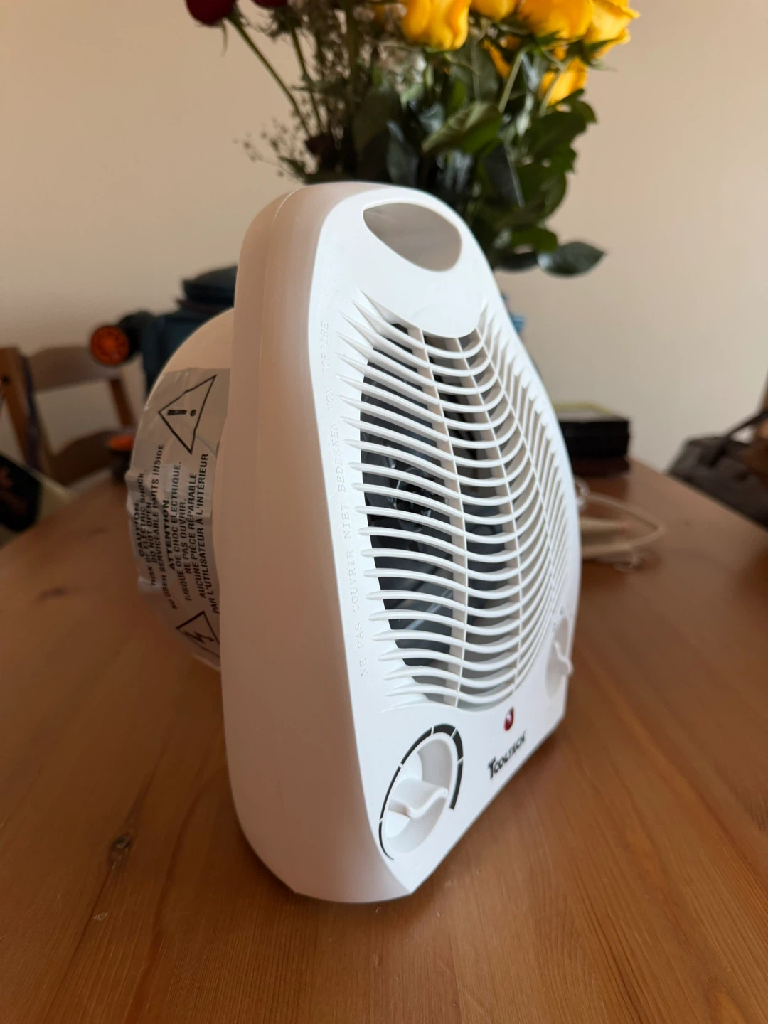 ToolTech White Portable Electric Heater Fan - photo 2