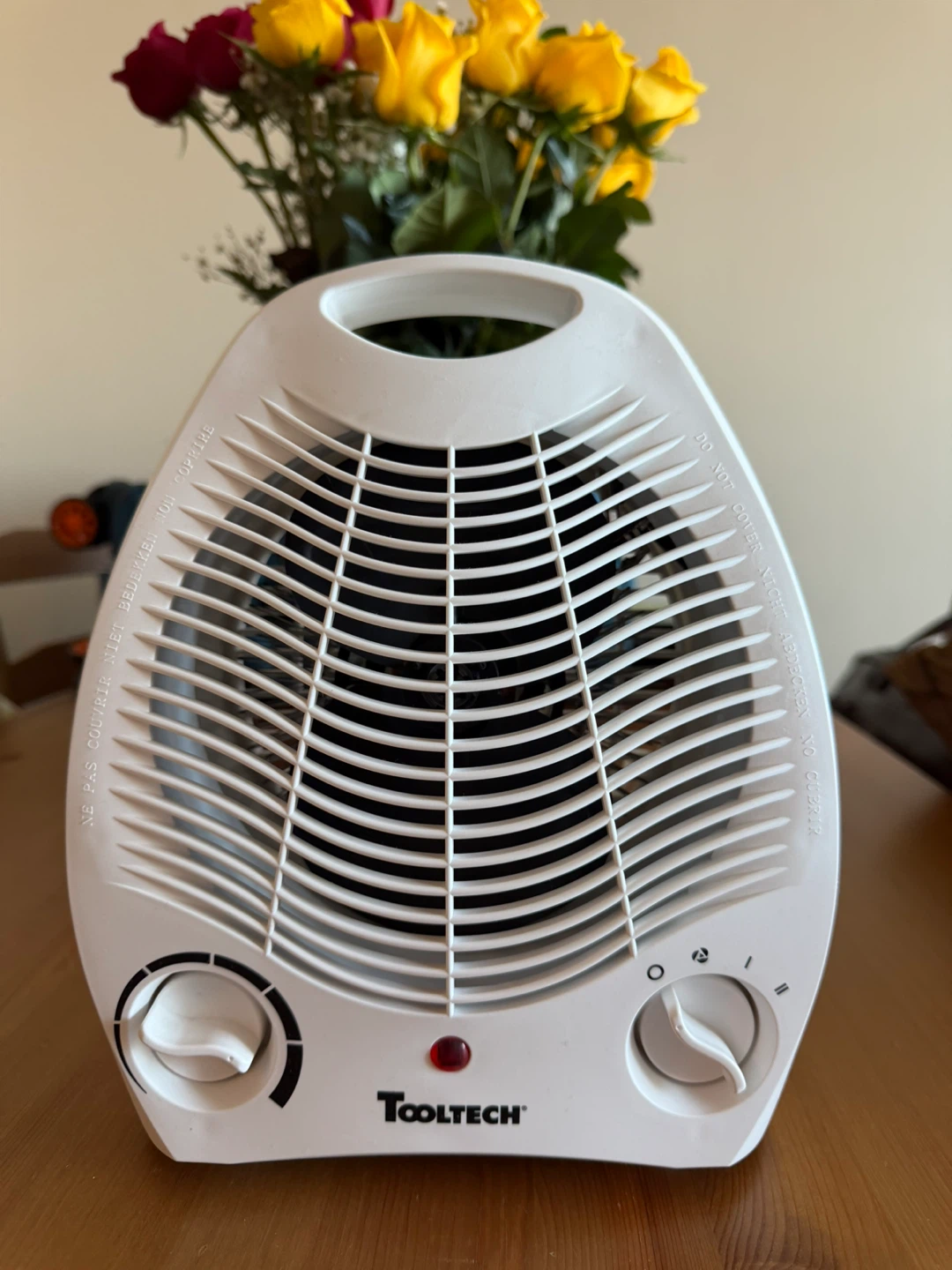 ToolTech White Portable Electric Heater Fan