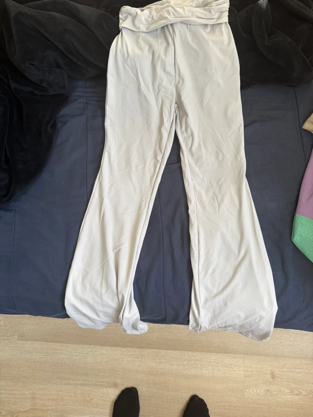 Light Grey Flare Leggings Pants - photo 2