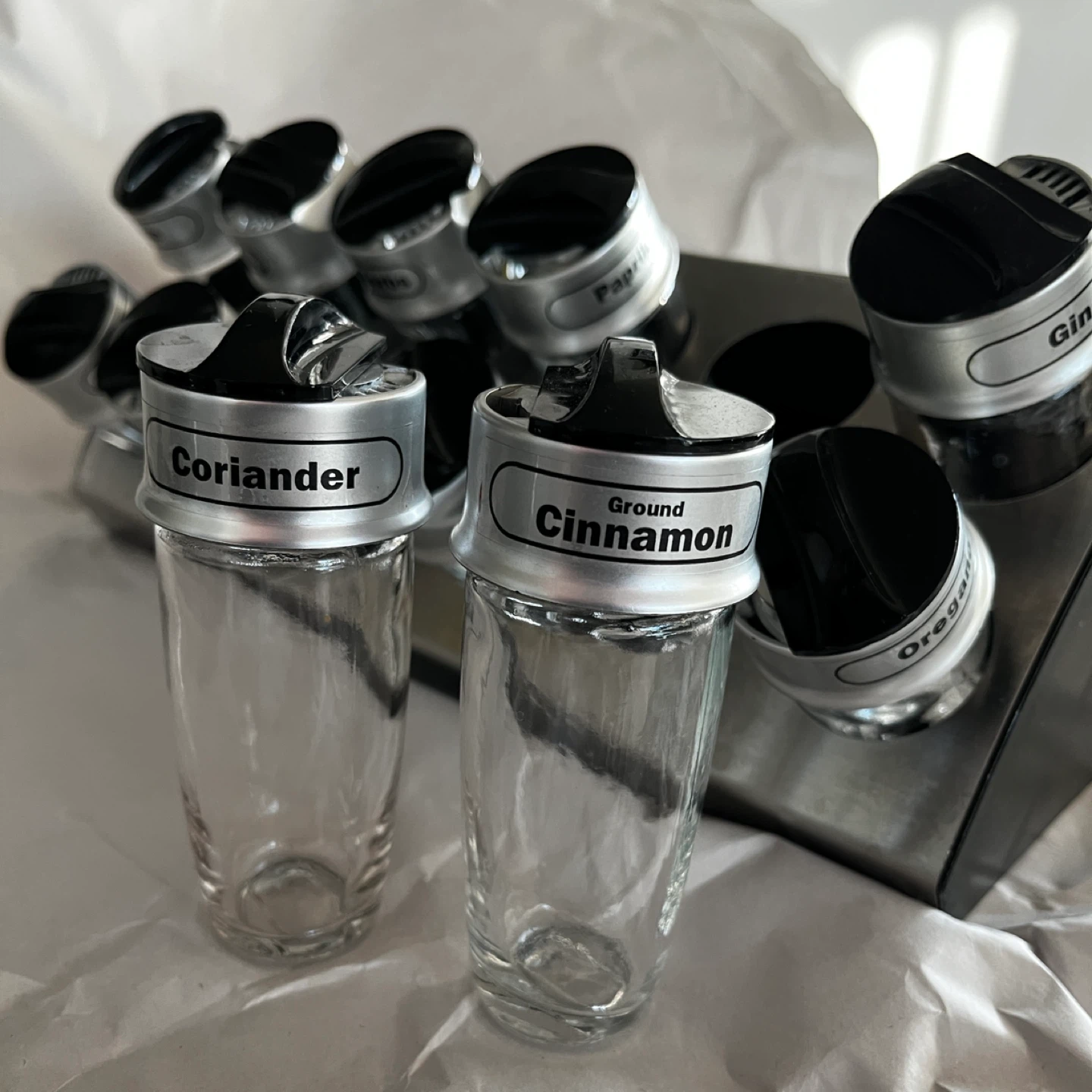 Spice Rack with 12 Glass Jars - photo 3