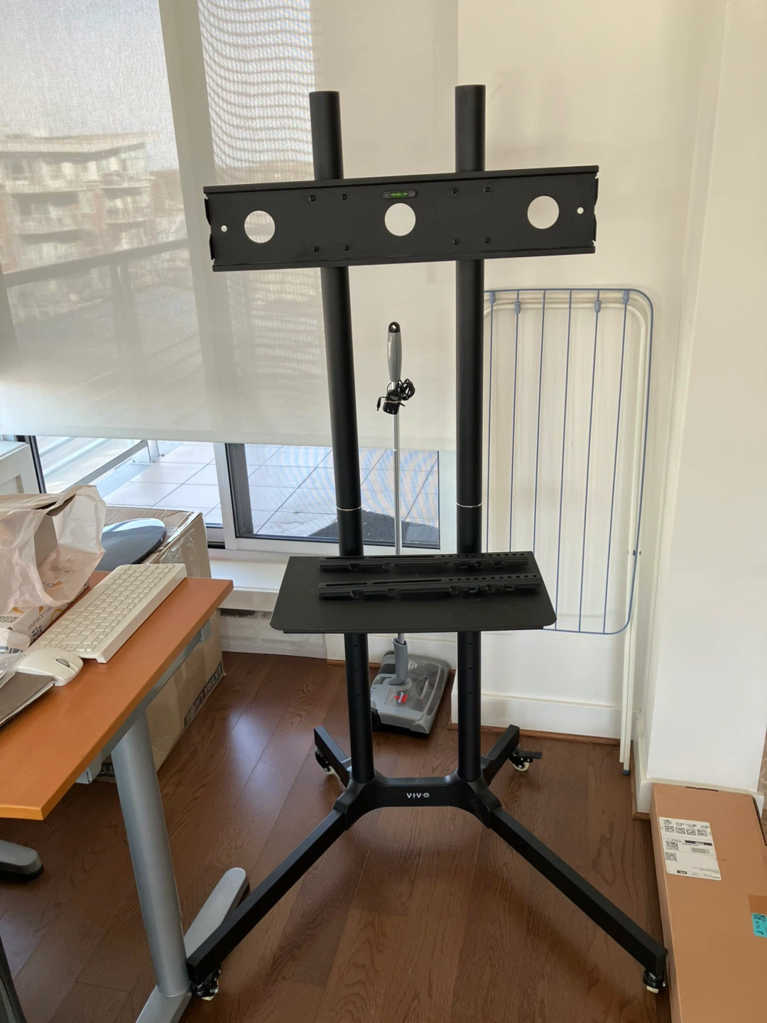 VIVO Mobile TV Stand with Wheels