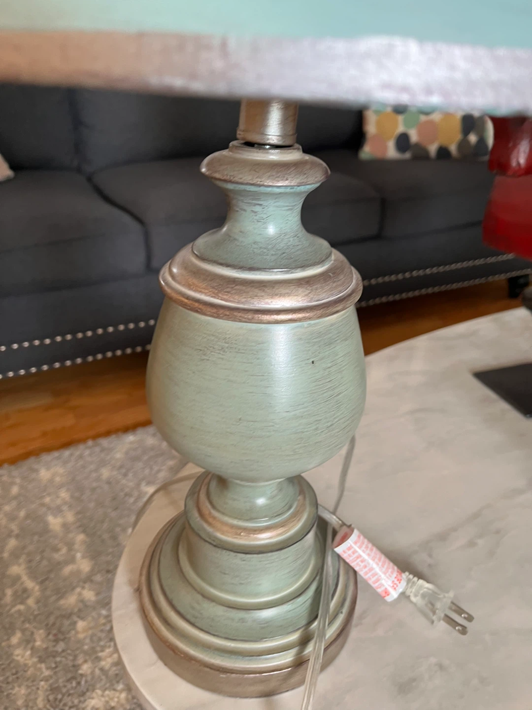 Pair of Teal Table Lamps - photo 2
