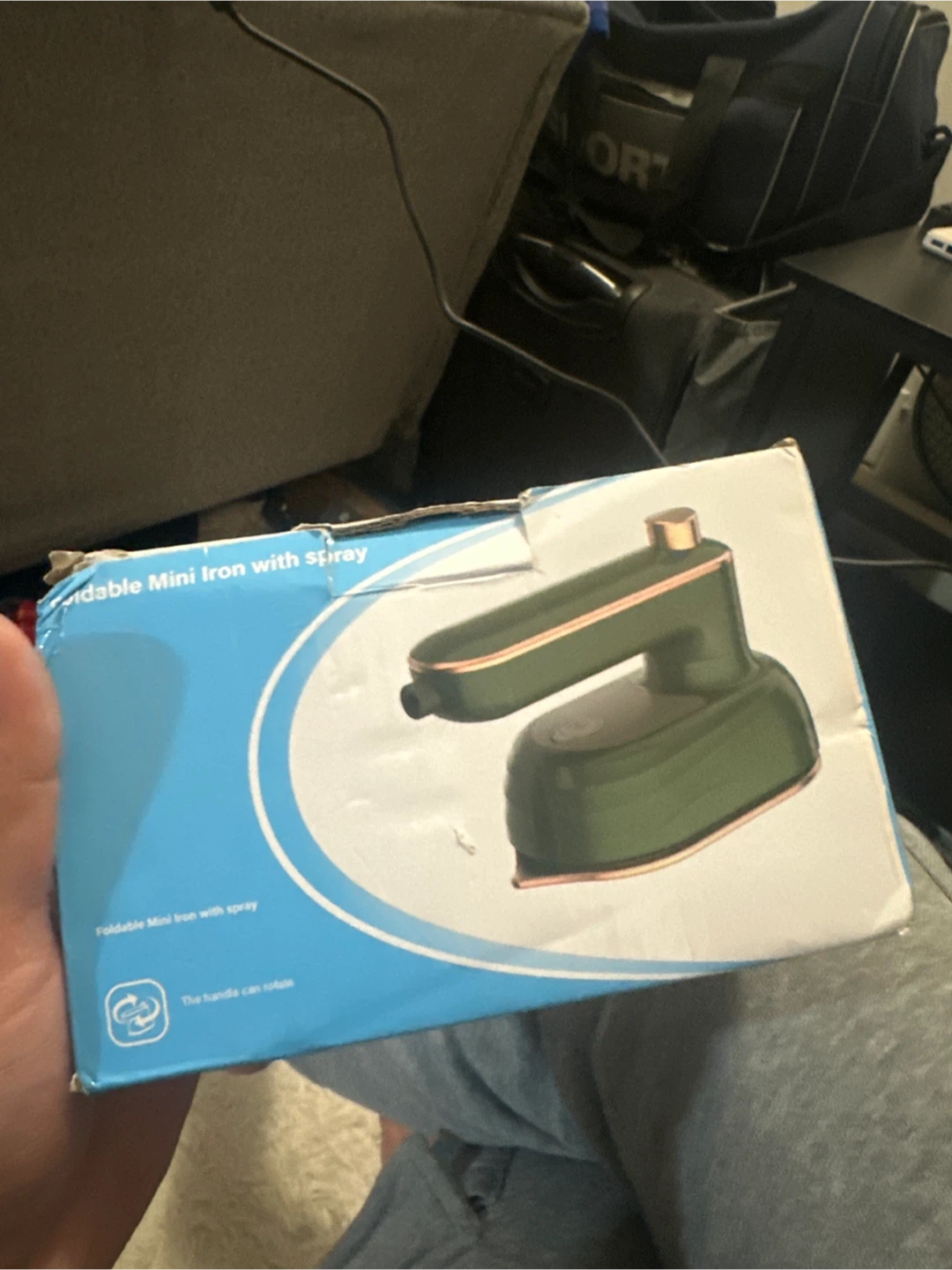 Foldable Mini Iron with Spray