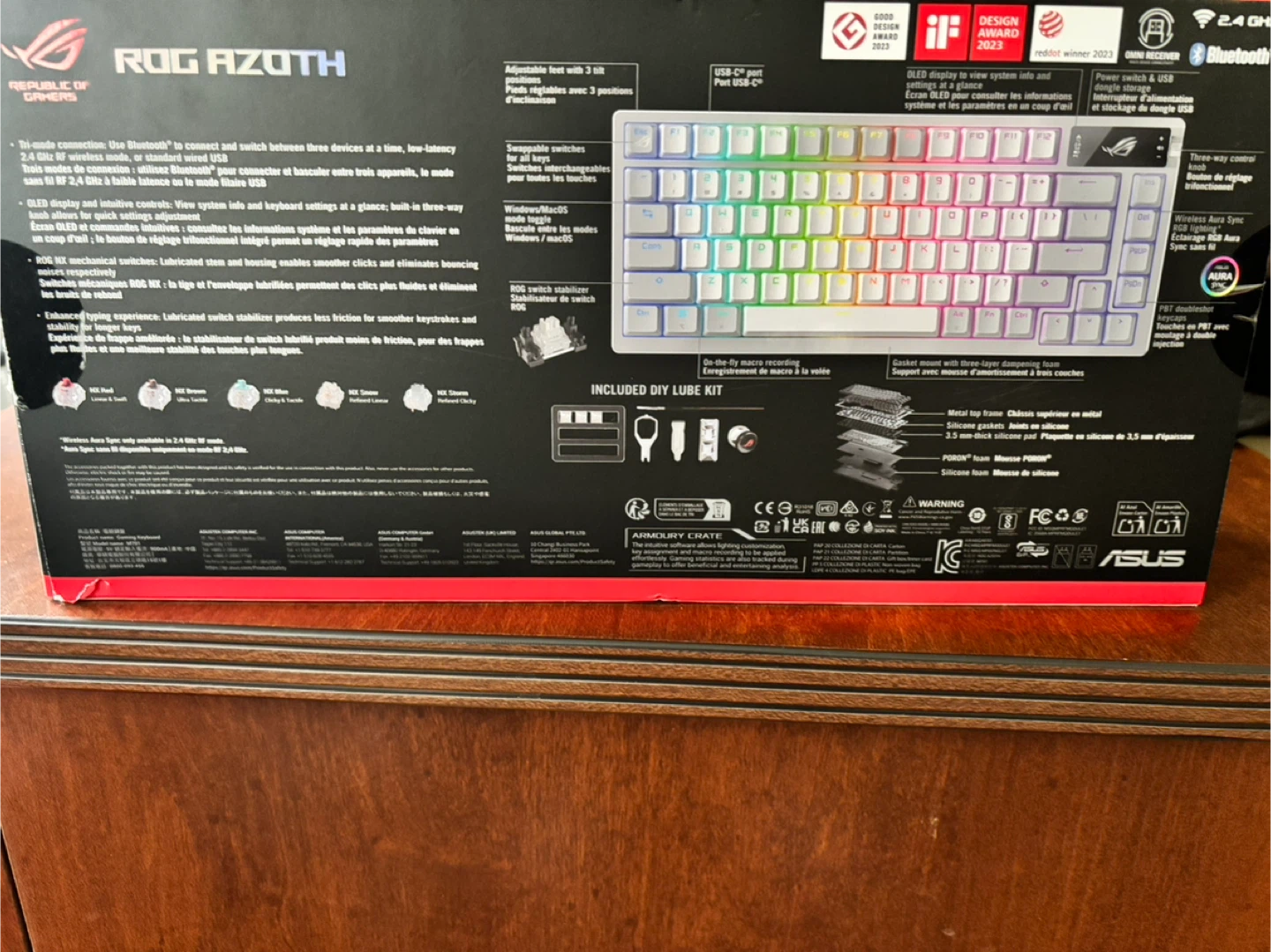 **Sealed** ROG Azoth Wireless Gaming Keyboard