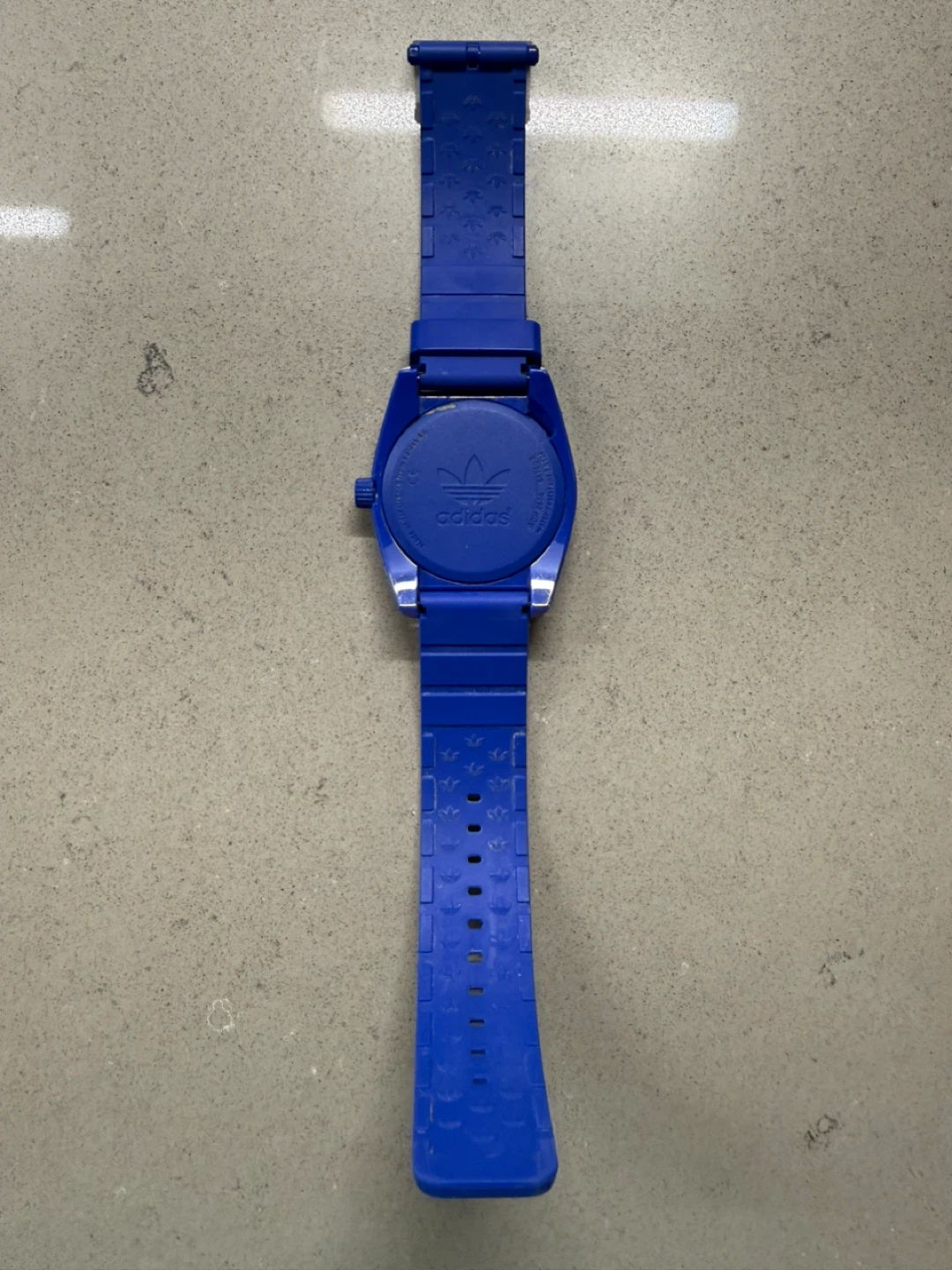 Adidas Blue Trefoil Logo Watch - photo 3