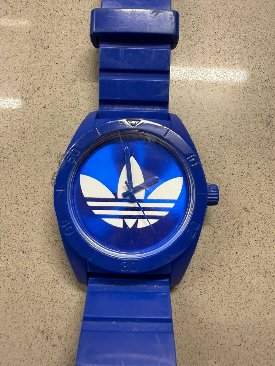 Adidas Blue Trefoil Logo Watch - photo 2