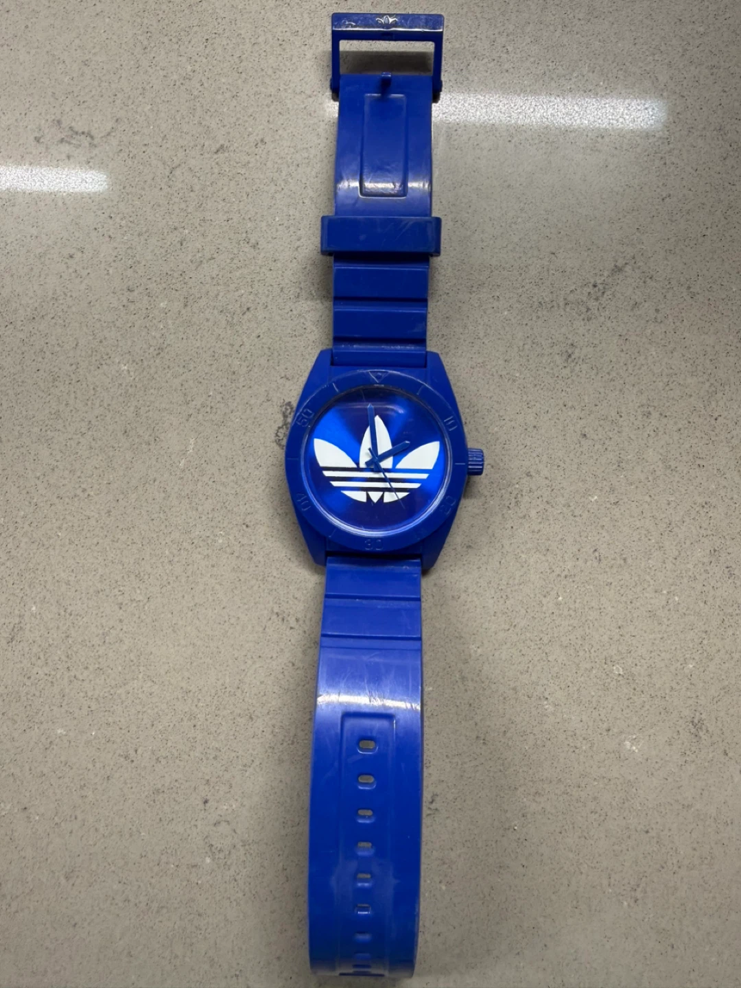 Adidas Blue Trefoil Logo Watch