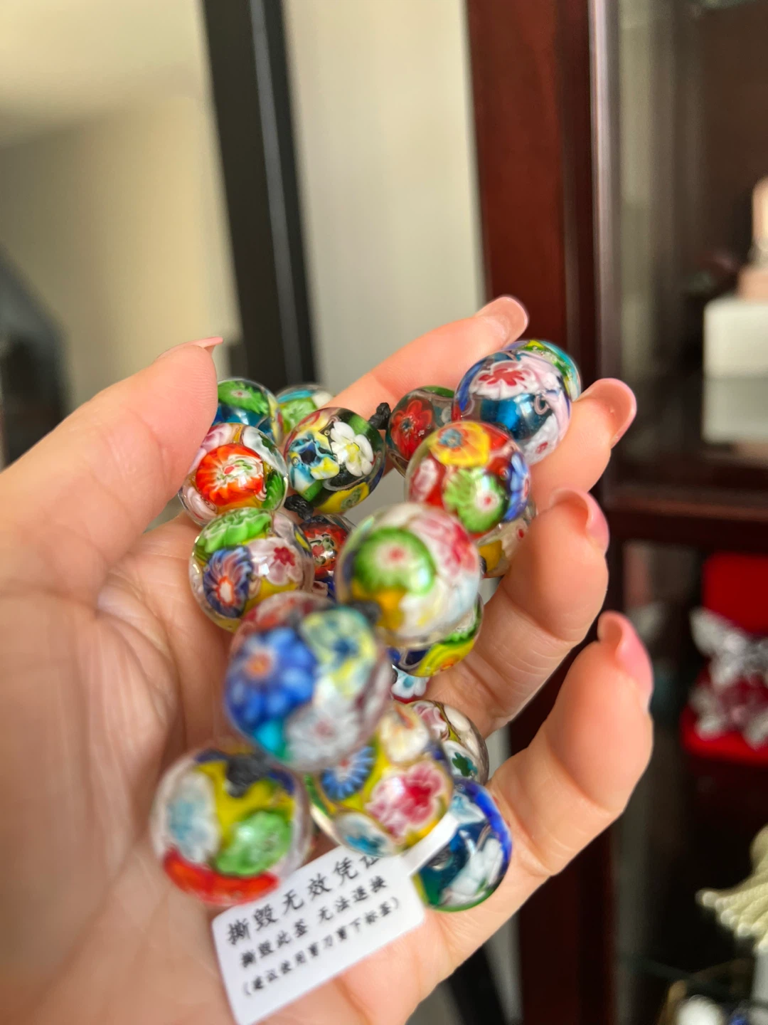Millefiori Glass Bead Necklace - photo 2