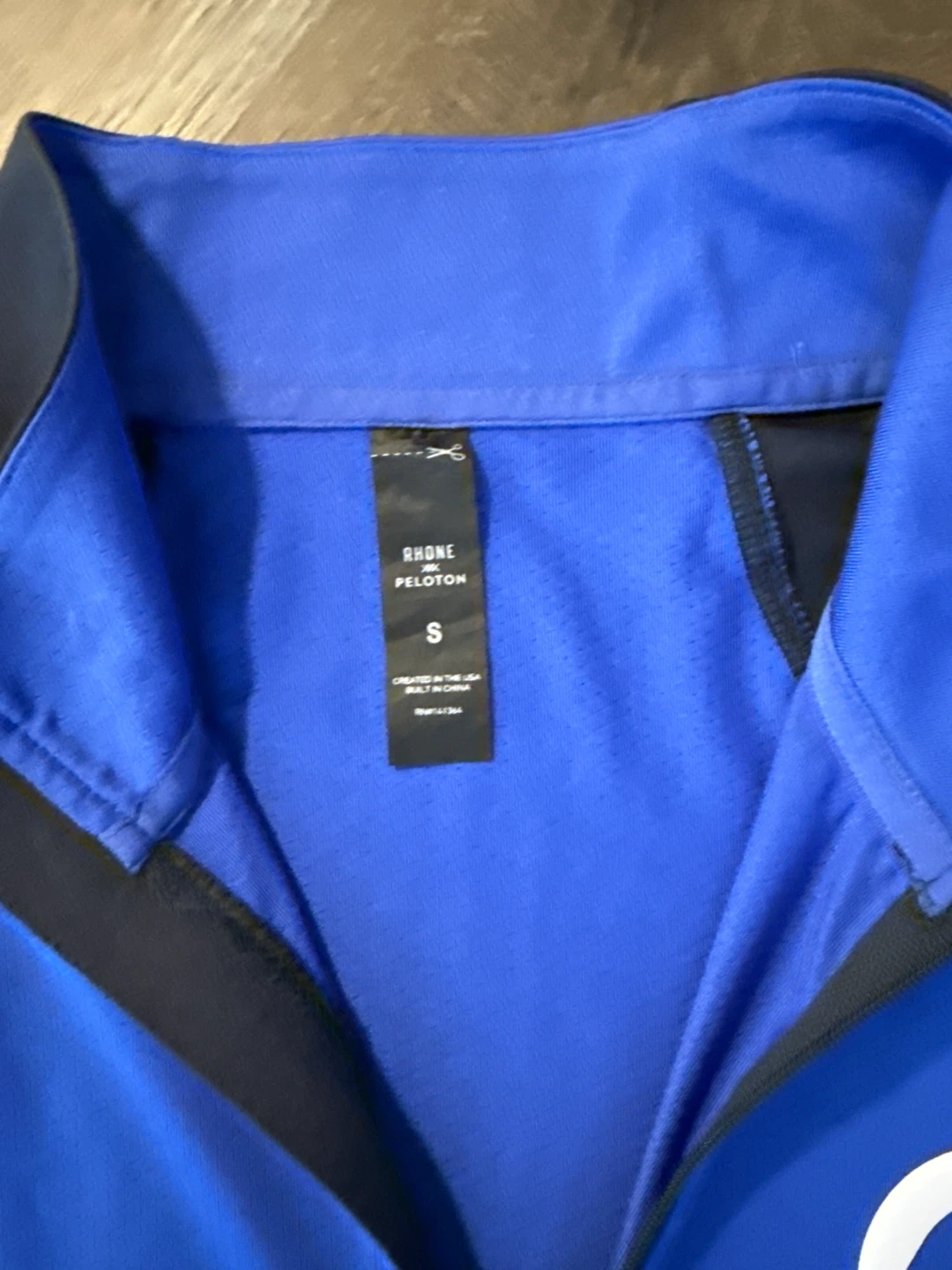 Peloton x Rhone 1/4 Zip Pullover Shirt - Blue - Size S - photo 4