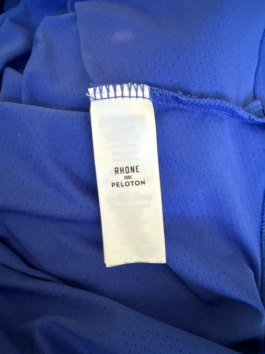 Peloton x Rhone 1/4 Zip Pullover Shirt - Blue - Size S - photo 5