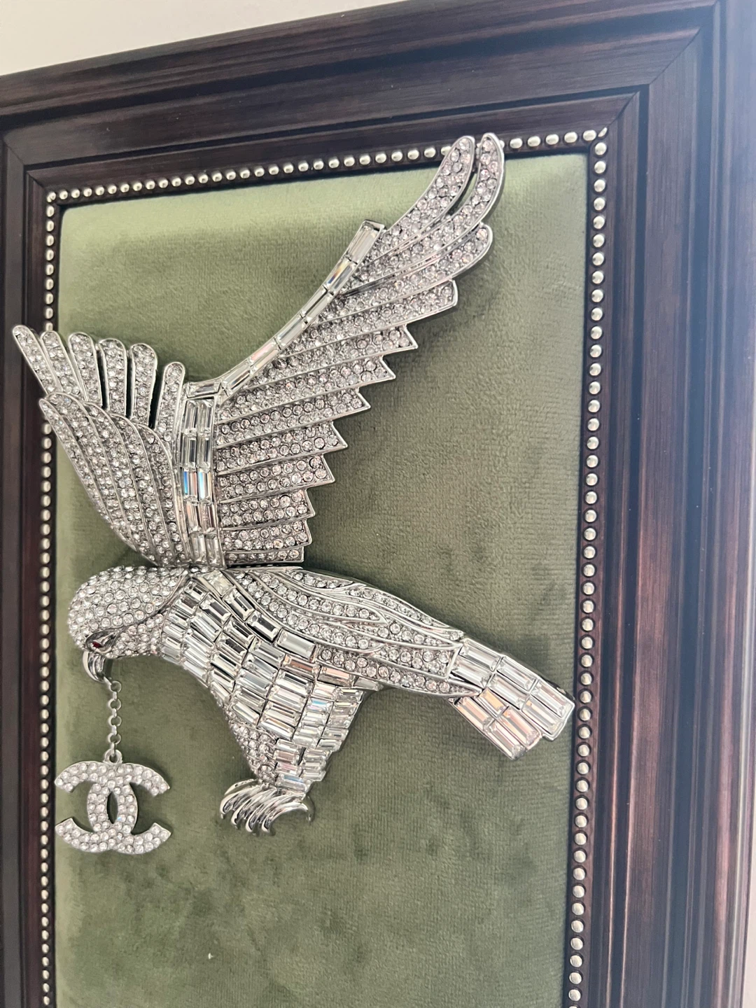 Chanel Inspired Crystal Eagle Wall Art - photo 2