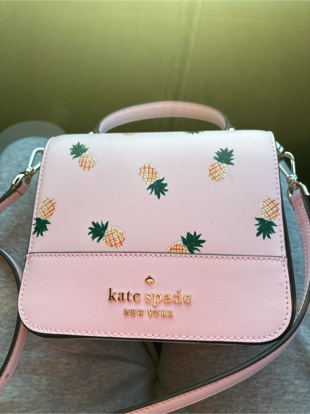 Kate Spade New York Pineapple Print Crossbody Bag