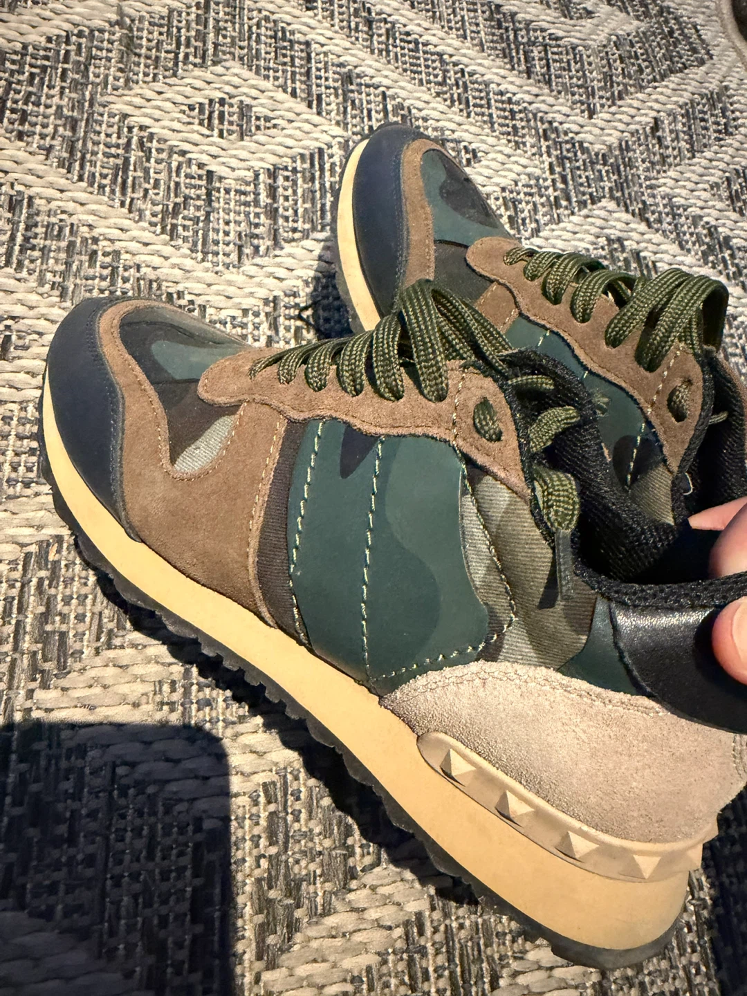 Valentino Garavani Camouflage Sneakers- size 38 - photo 2