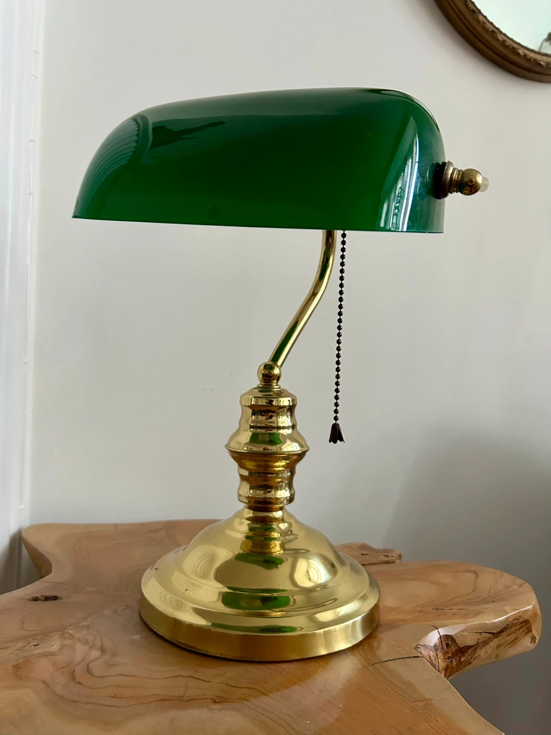 Banker's Lamp with Green Shade